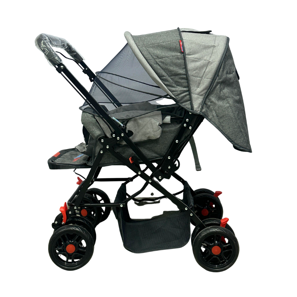 Coche de bebé Baby On Deluxe Con Capota Extra Grande Reversible