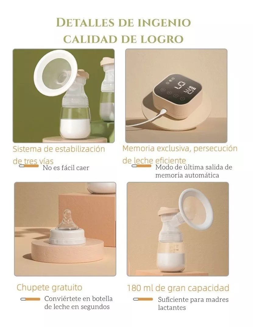 Extractor de Leche Materna Eléctrico Doble Potente