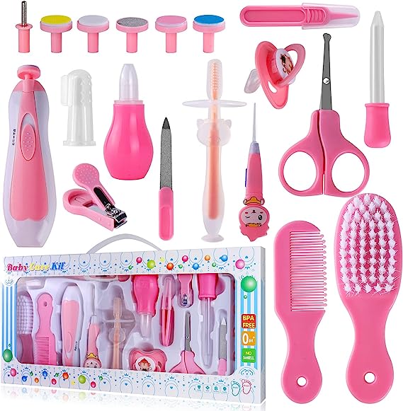 Kit Aseo Cuidado Bebe 20 En 1 Esencial Azul