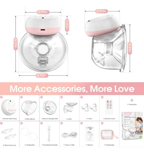 Extractor de Leche Materna Eléctrico Recargable con Doble Copa