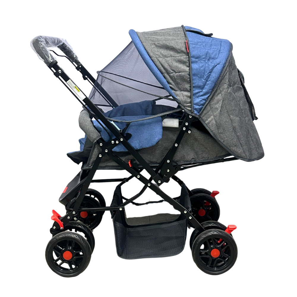 Coche de bebé Baby On Deluxe Con Capota Extra Grande Reversible