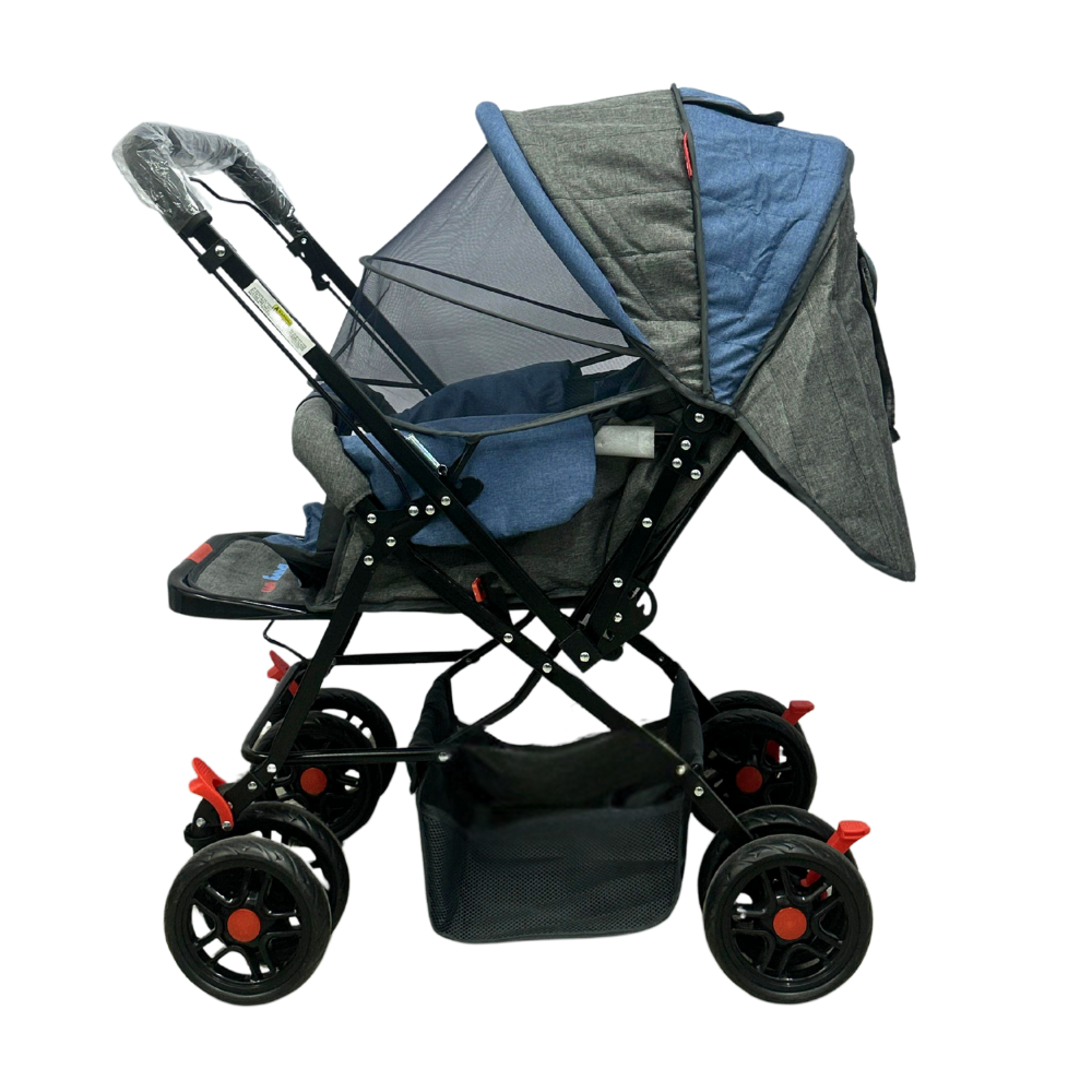 Coche de bebé Baby On Deluxe Con Capota Extra Grande Reversible