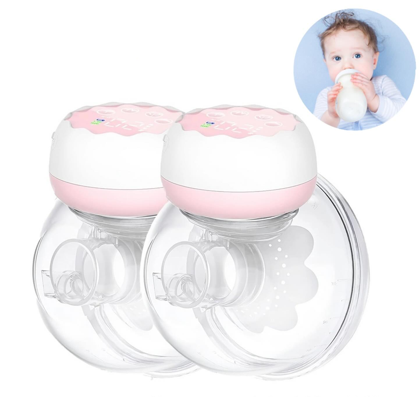 Extractor de Leche Materna Eléctrico Recargable con Doble Copa