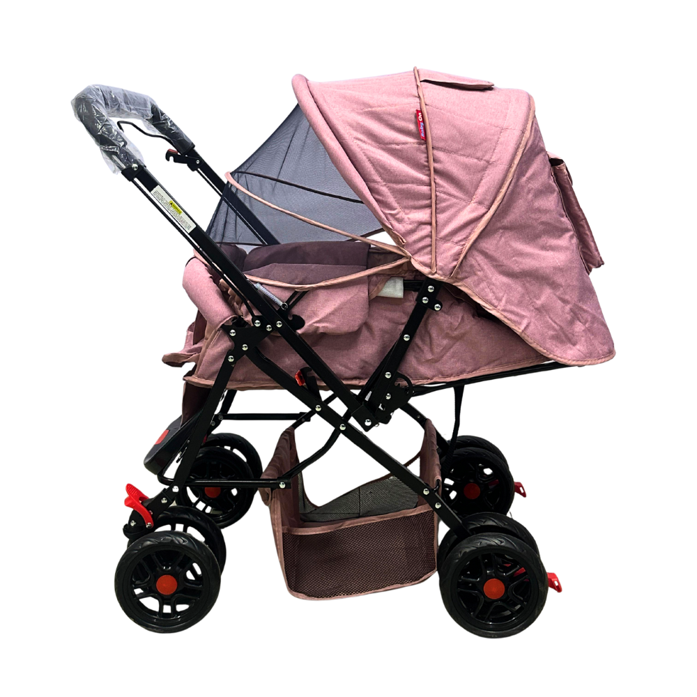 Coche de bebé Baby On Deluxe Con Capota Extra Grande Reversible