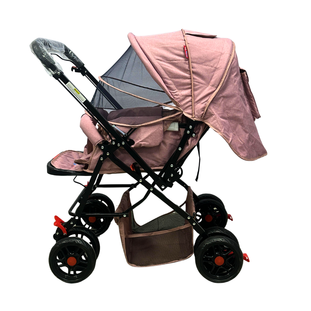 Coche de bebé Baby On Deluxe Con Capota Extra Grande Reversible
