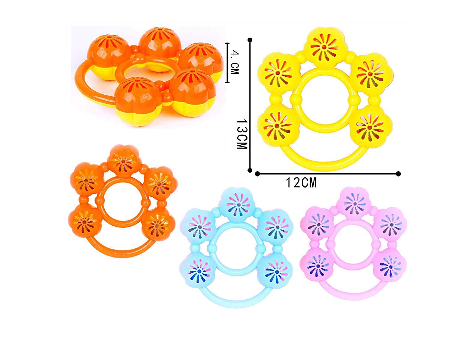 Sonajeros Musical Maraca Multicolor Pack de 6