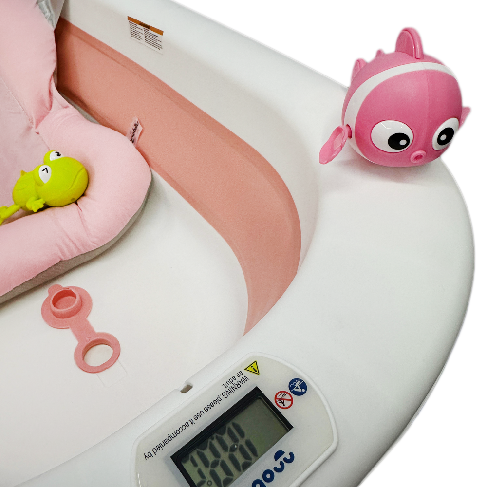 Bañera Para Bebe Plegable Con Termometro +Cojín+Gorro De Baño +Juguetes Flotantes!