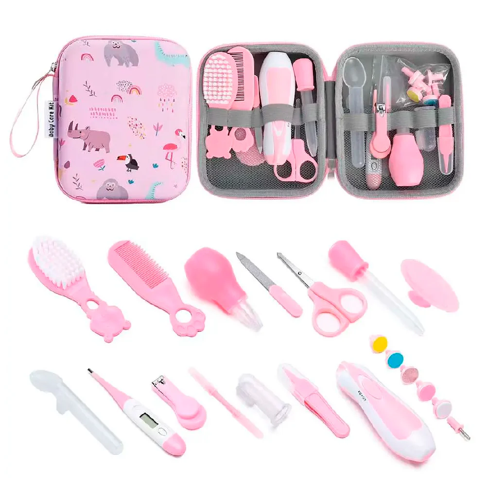 Kit Aseo Bebe Con Estuche 20 Piezas Con Lima