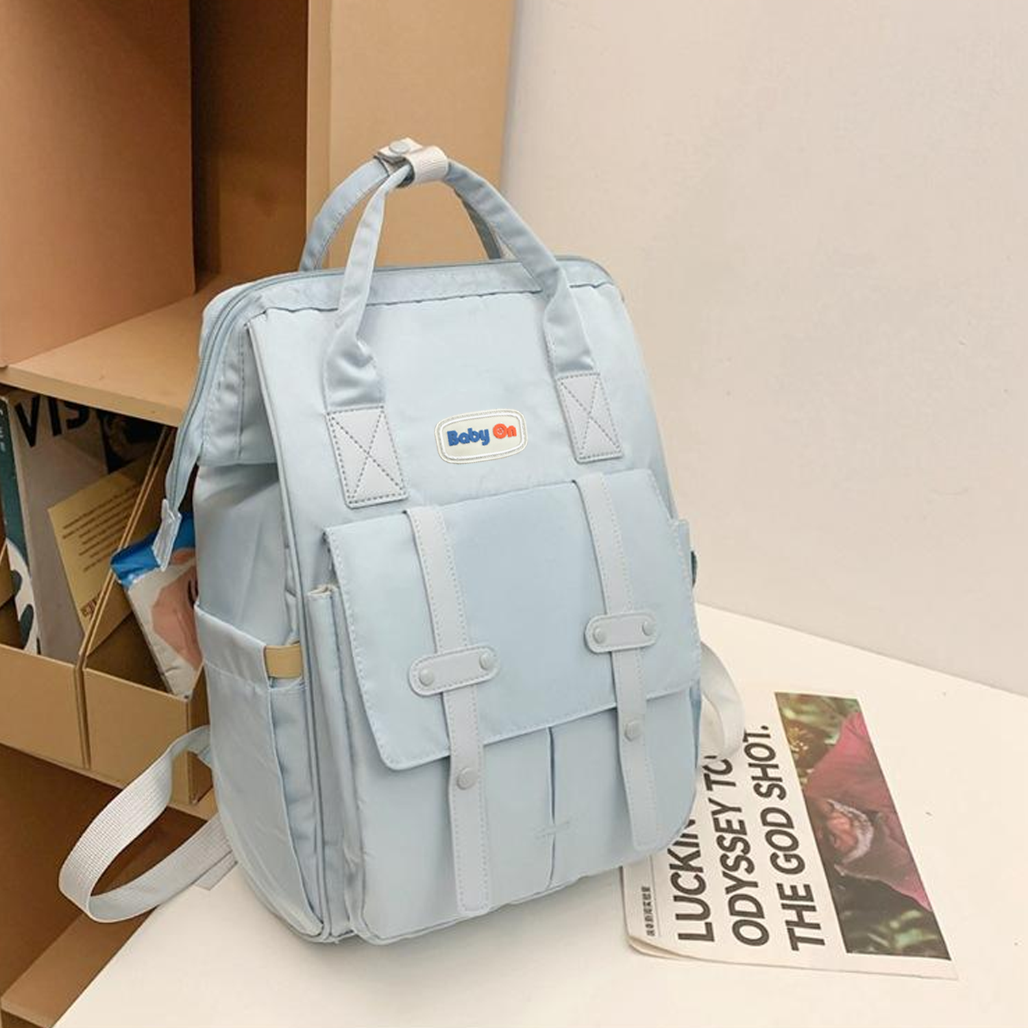 Mochila Pañalera Lux + Cambiador Para Bebes Multiusos Baby On