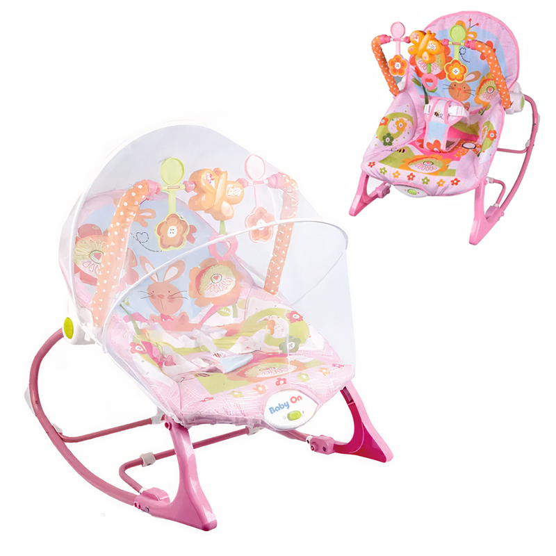 Silla Mecedora, Vibradora Y Musical Para Bebe 3 En 1 Babyon