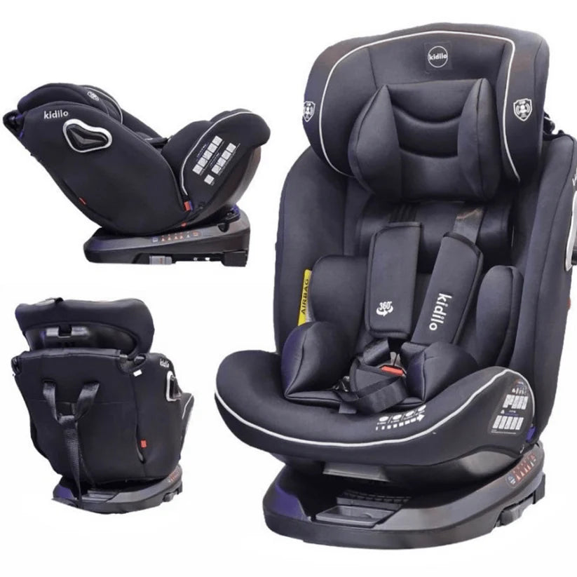 Silla Carro Kidilo Isofix 360° Reclinable Seguridad- Confort
