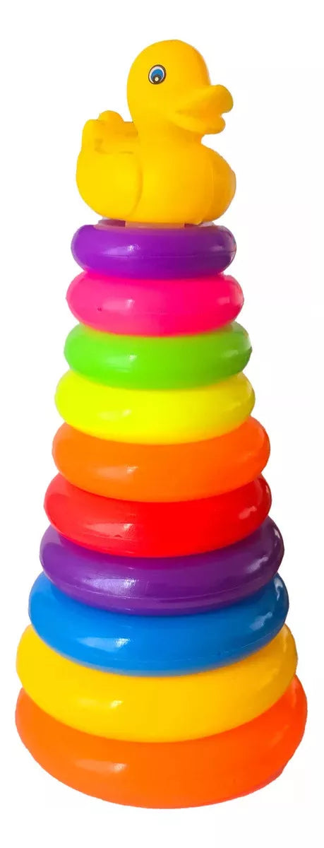 Torre Apilable de Aros de Colores Animales