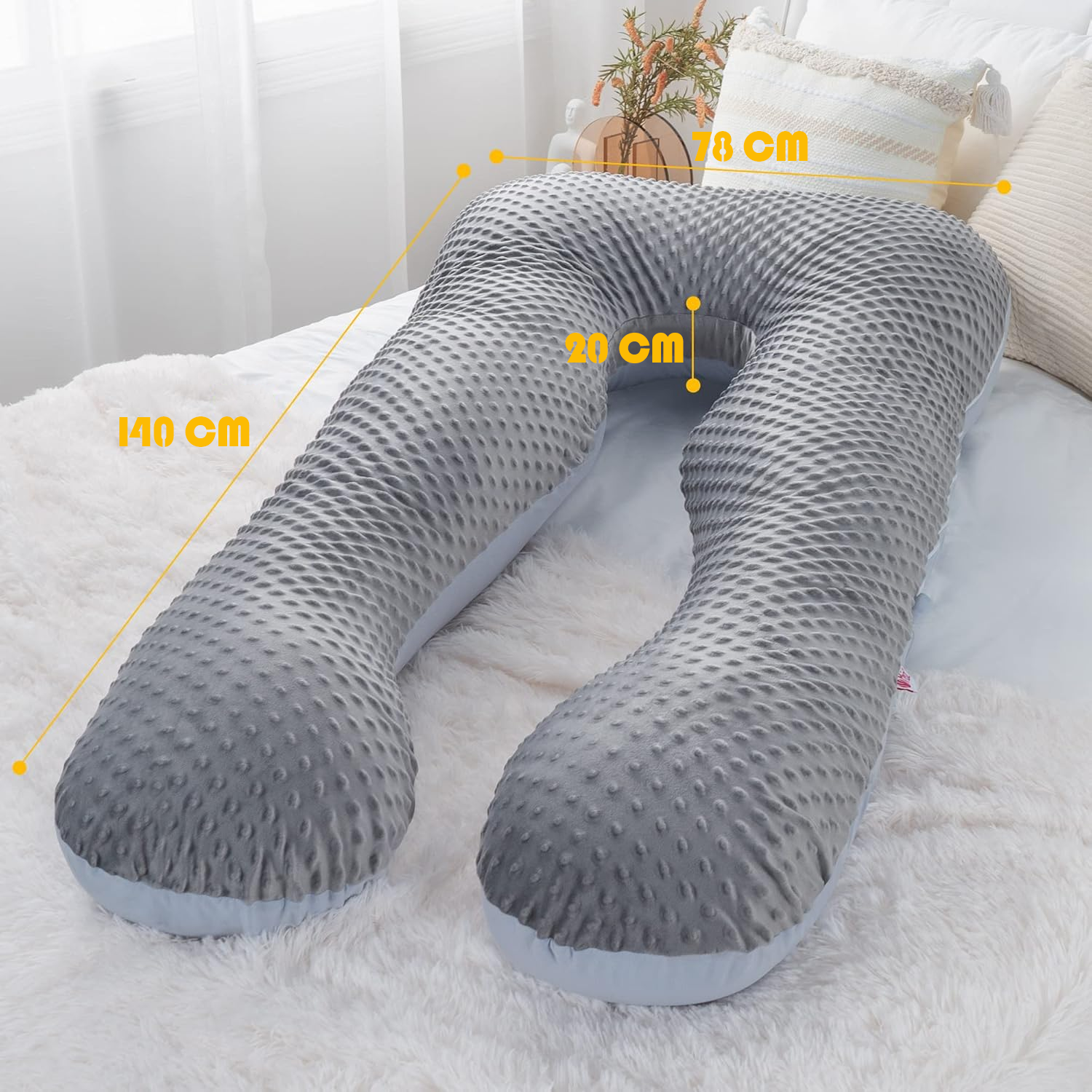 Almohada Ortopédica De Maternidad y Descanso Grande