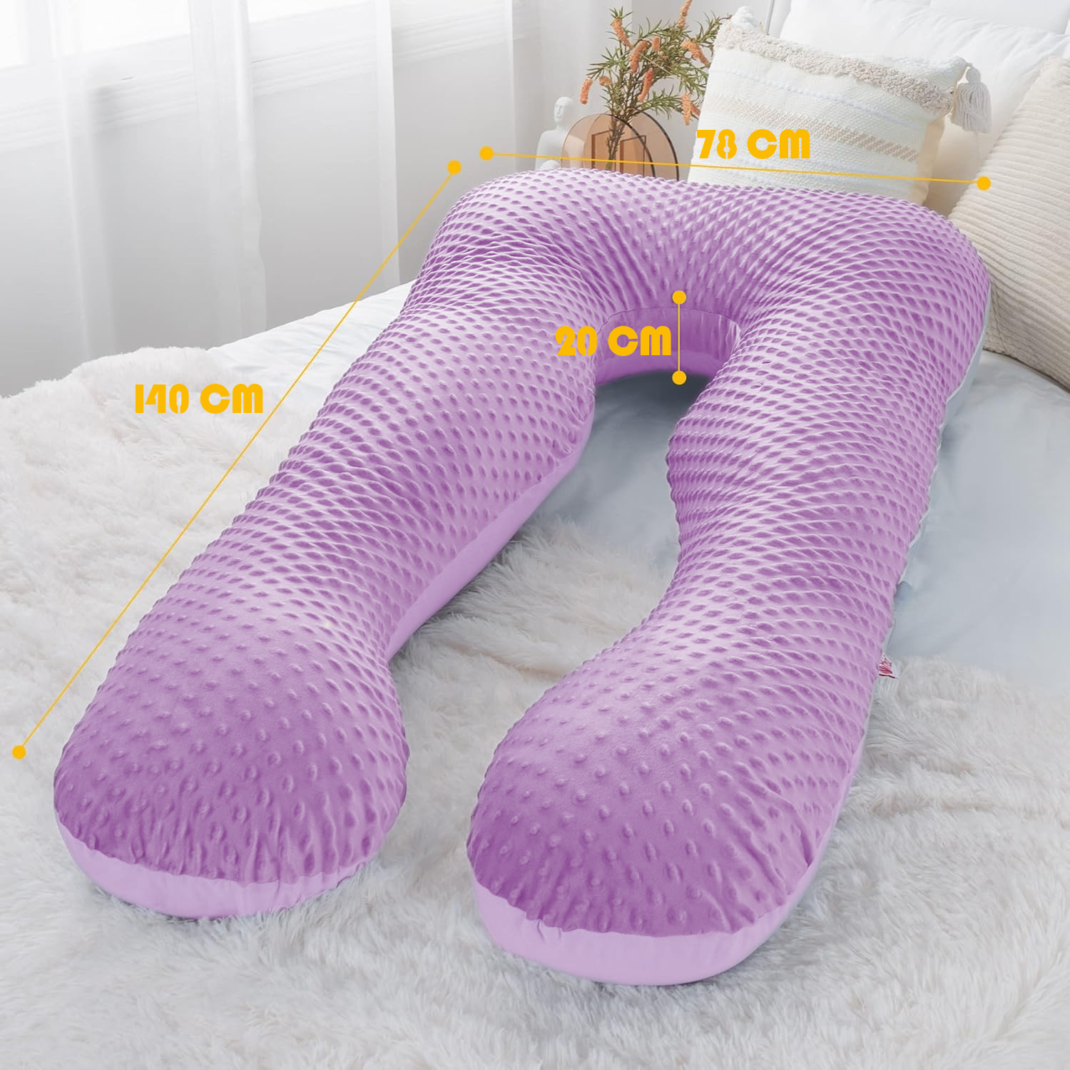 Almohada Ortopédica De Maternidad y Descanso Grande