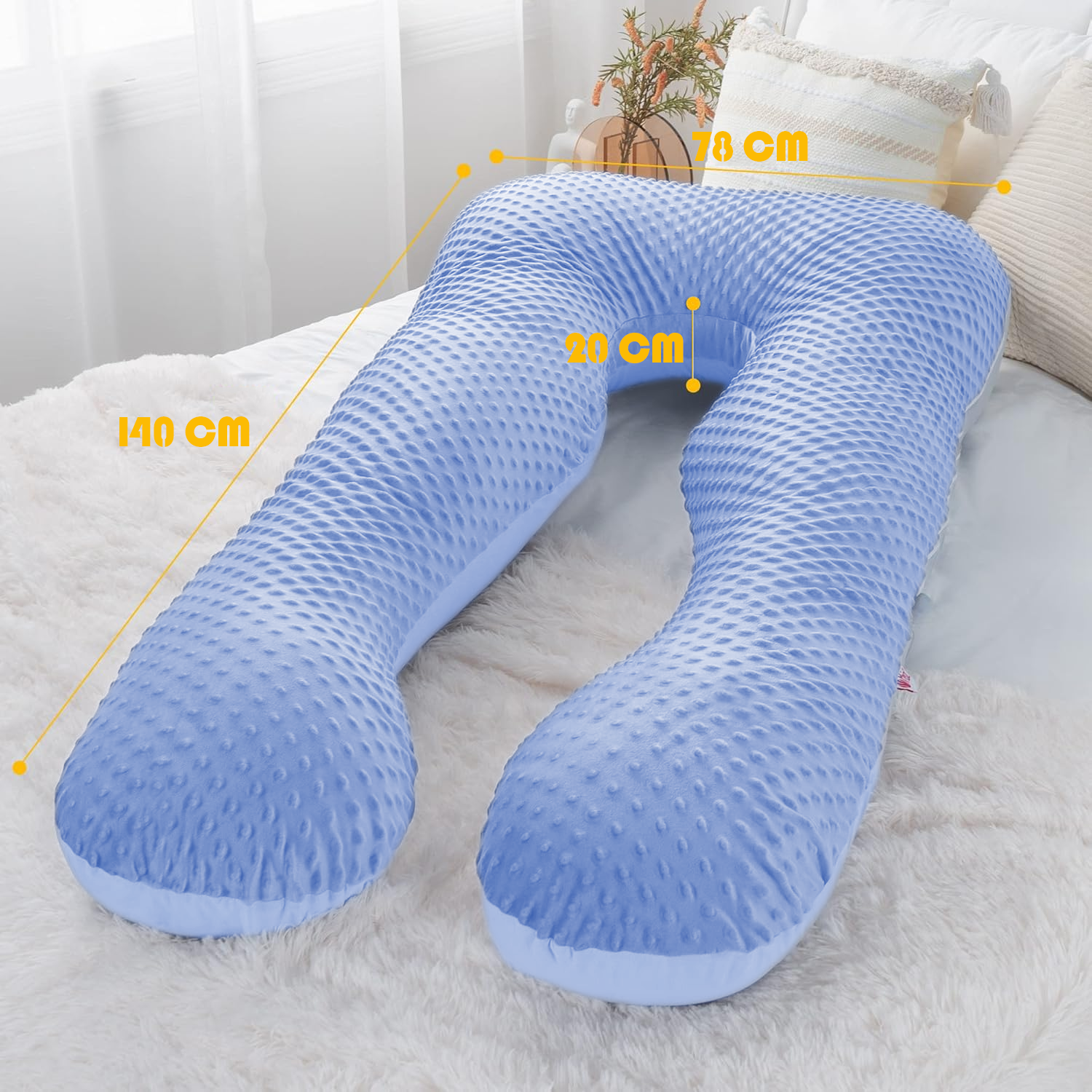 Almohada Ortopédica De Maternidad y Descanso Grande