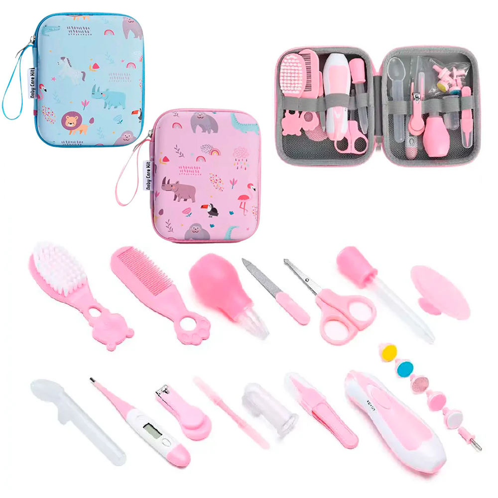 Kit Aseo Bebe Con Estuche 20 Piezas Con Lima