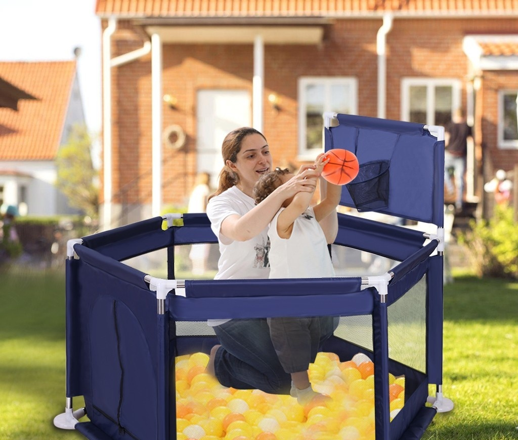 Corralito Piscina Con 30 Pelotas Para Bebes Y Niños Baby On