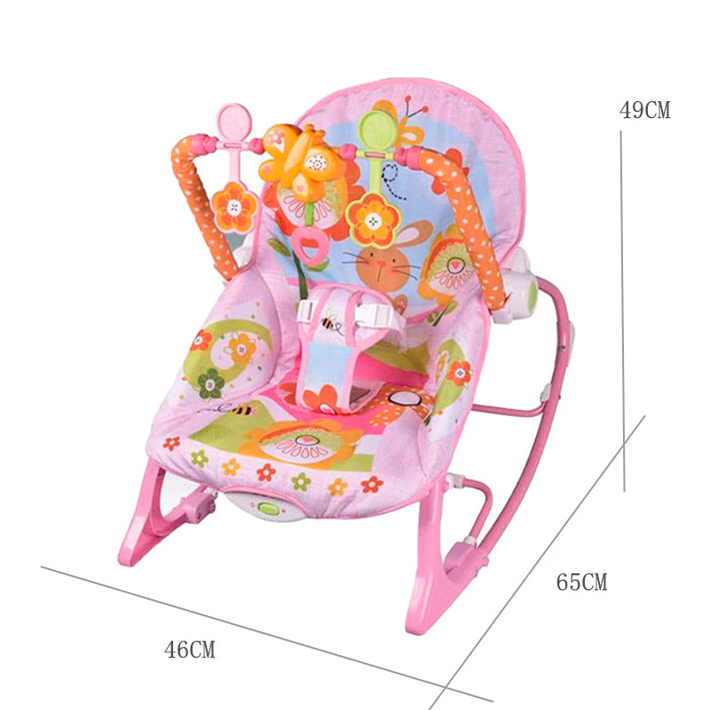 Silla Mecedora, Vibradora Y Musical Para Bebe 3 En 1 Babyon