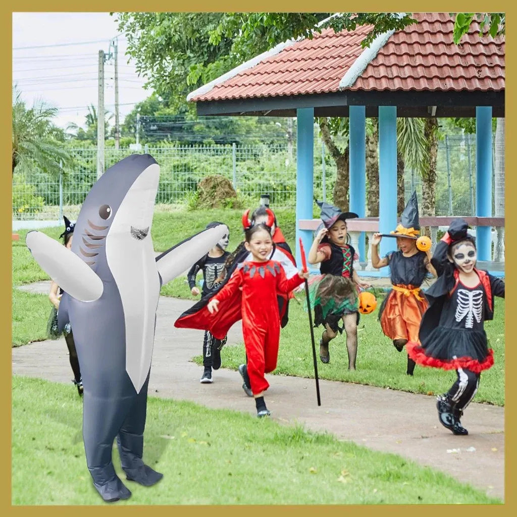 Disfraz Inflable De Tiburon Divertido Para Adultos