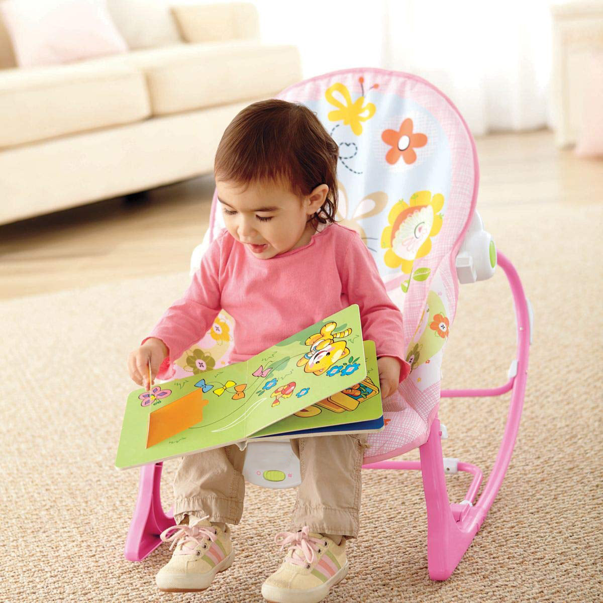 Silla Mecedora, Vibradora Y Musical Para Bebe 3 En 1 Babyon