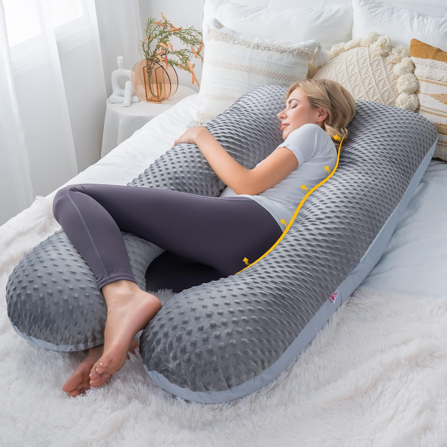 Almohada Ortopédica De Maternidad y Descanso Grande