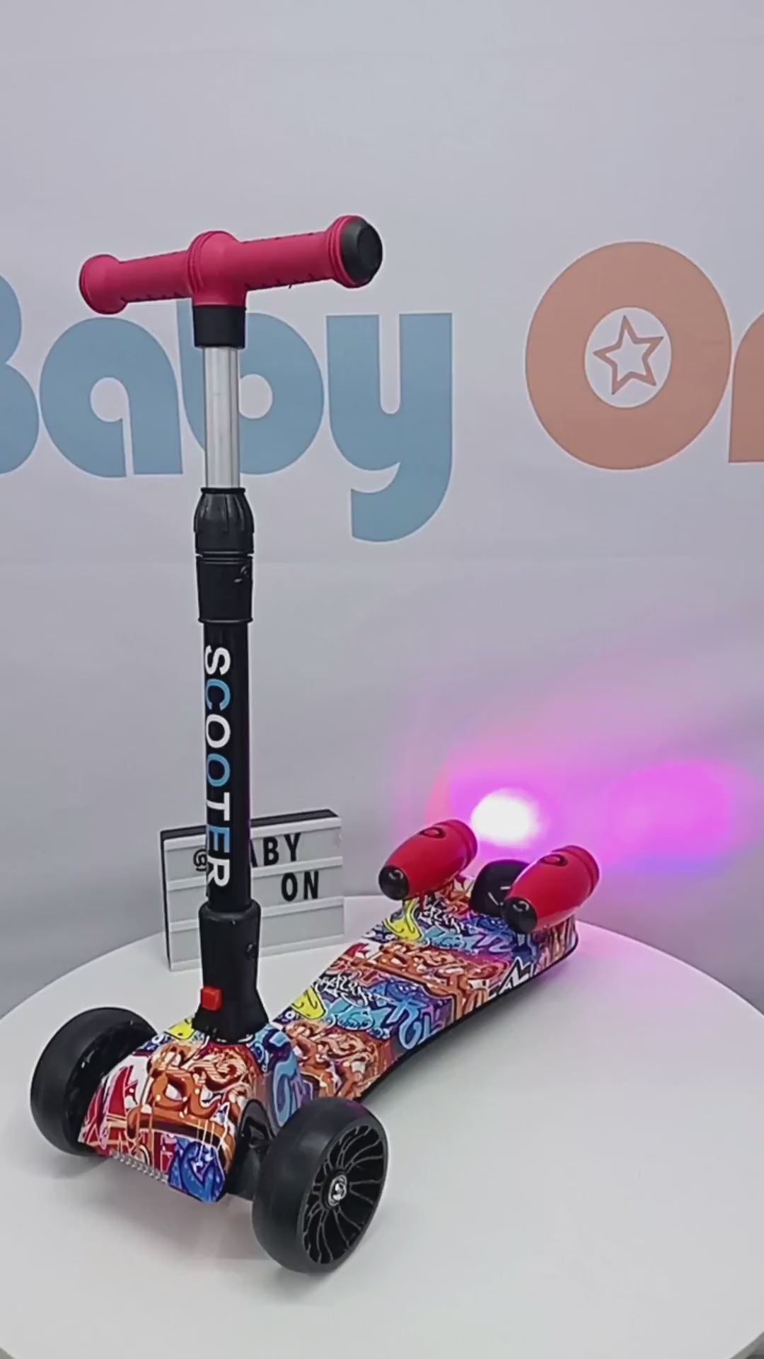 Patineta Scooter Con Humo Para Niños Bluetooth