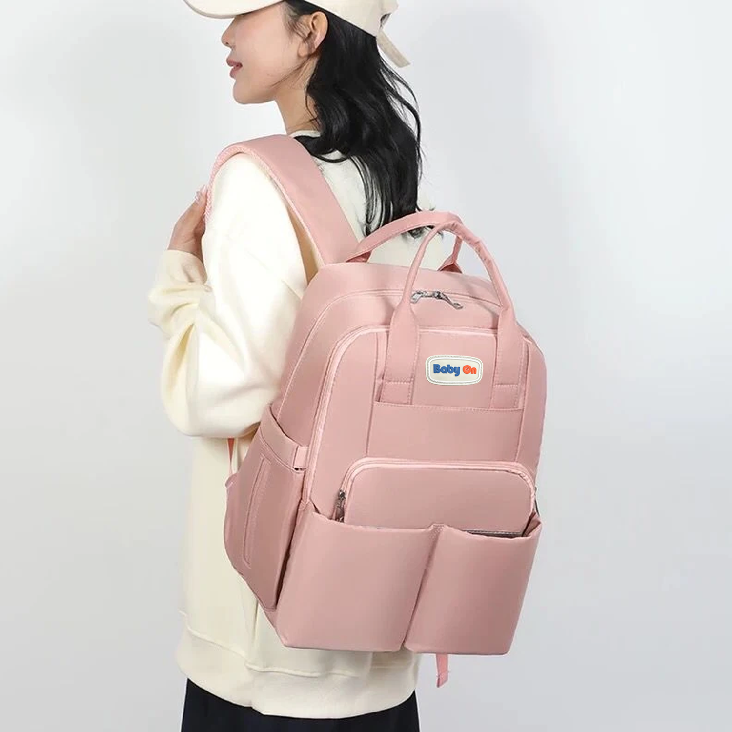 Mochila Pañalera Premium(GRANDE) + Cambiador Multifuncional  Para Bebes Baby On