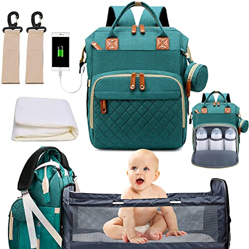 Morral Pañalera Tipo Cuna Con Cambiador 3 en 1