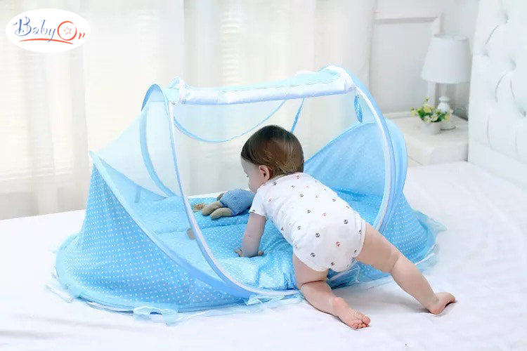 Mosquitero Cuna Portatil Para Bebes Colchonetita Y Almohada