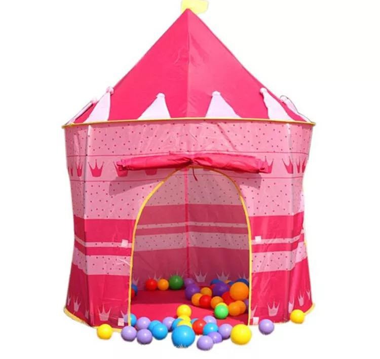 Carpa Castillo Plegable Infantil Con 100 Pelotas Multicolor