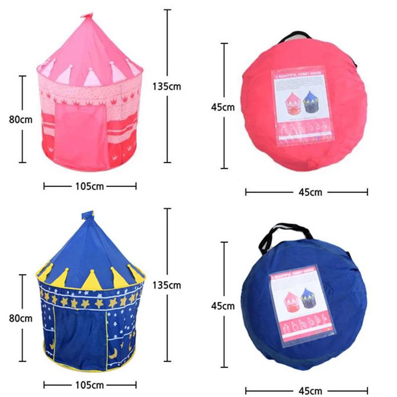 Carpa Castillo Plegable Infantil Con 100 Pelotas Multicolor