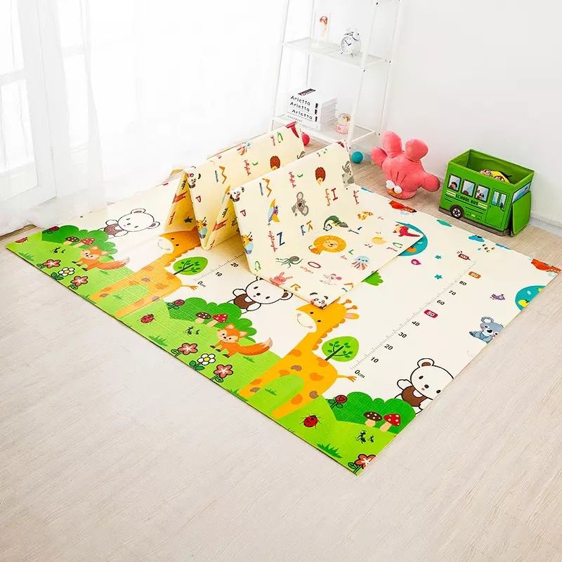 Tapete Extra Grande Plegable Para Bebé 200x180 Cm Doble Faz