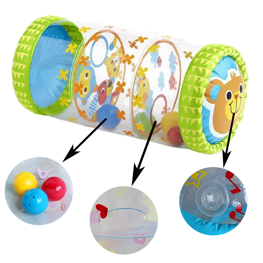 Rodillo De Gateo Inflable Para Bebes Con Actividades Bruin